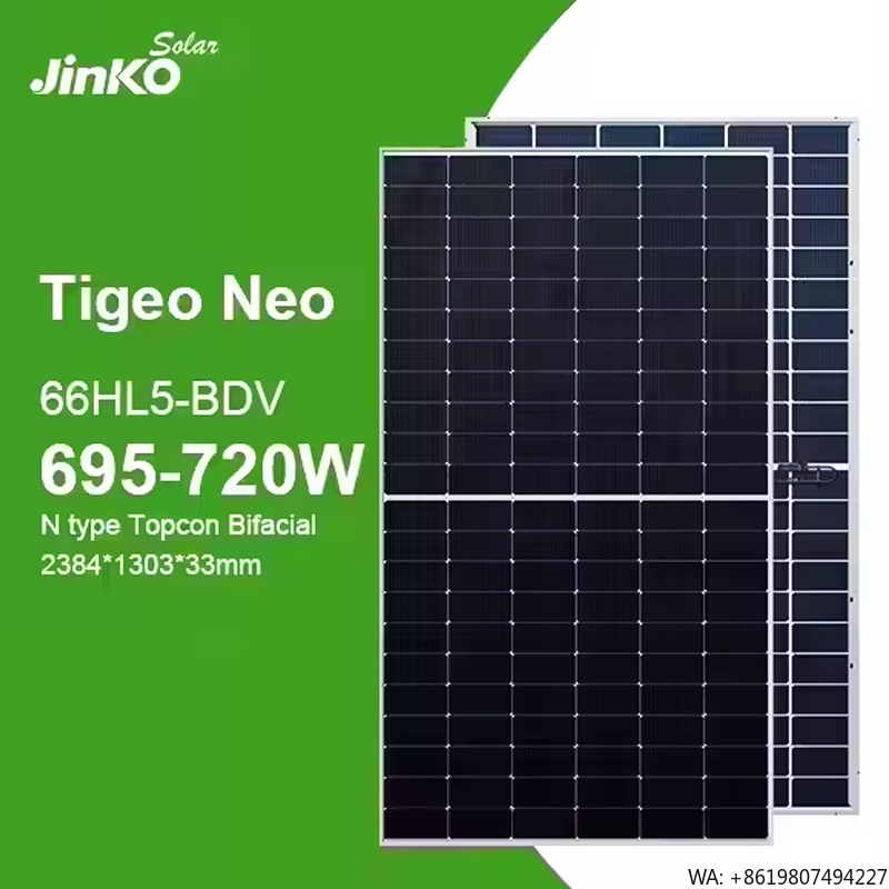 Jinko Solar Panel Tiger Neo - 징코 타이거 네오 N타입 66HL5-BDV 700-720와트