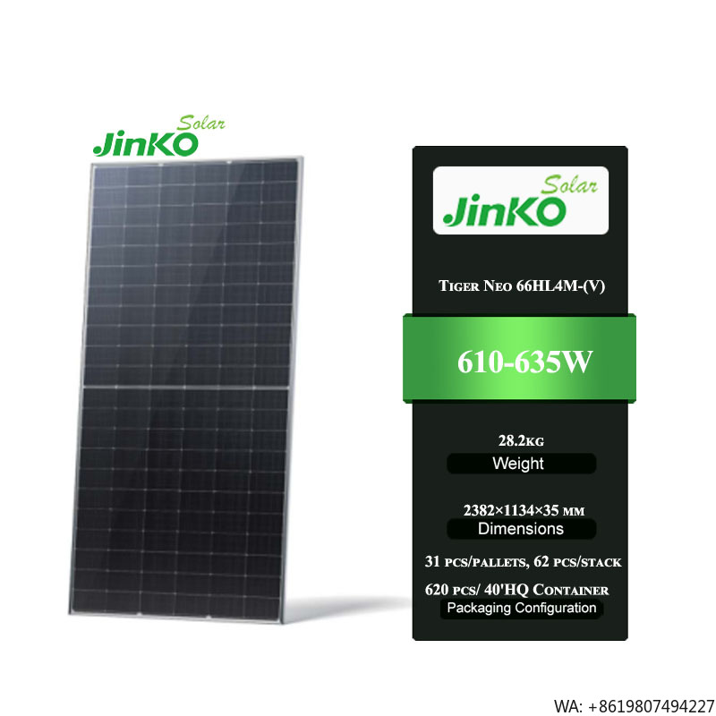 Jinko Solar Panel Tiger Neo - 징코 타이거 네오 66HL4M-(V) 610-635W 고품질