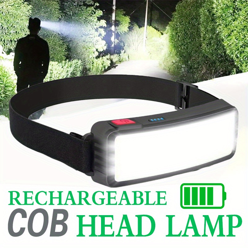 Renewable Energy Battery - 강력한 COB LED 헤드램프 Type-c 충전식