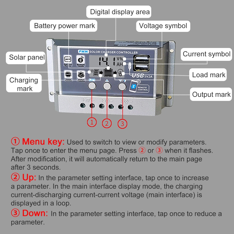 12V/24V 10A/20A/30A/40A/50A 고화 - Pwm Charge Controller 리뷰 및 가격