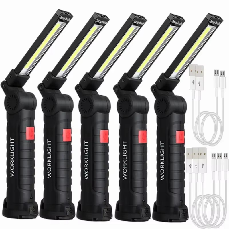 휴대용 COB LED 손전등 USB 충전식 작업 조명  - Renewable Energy Battery 리뷰 및 가격