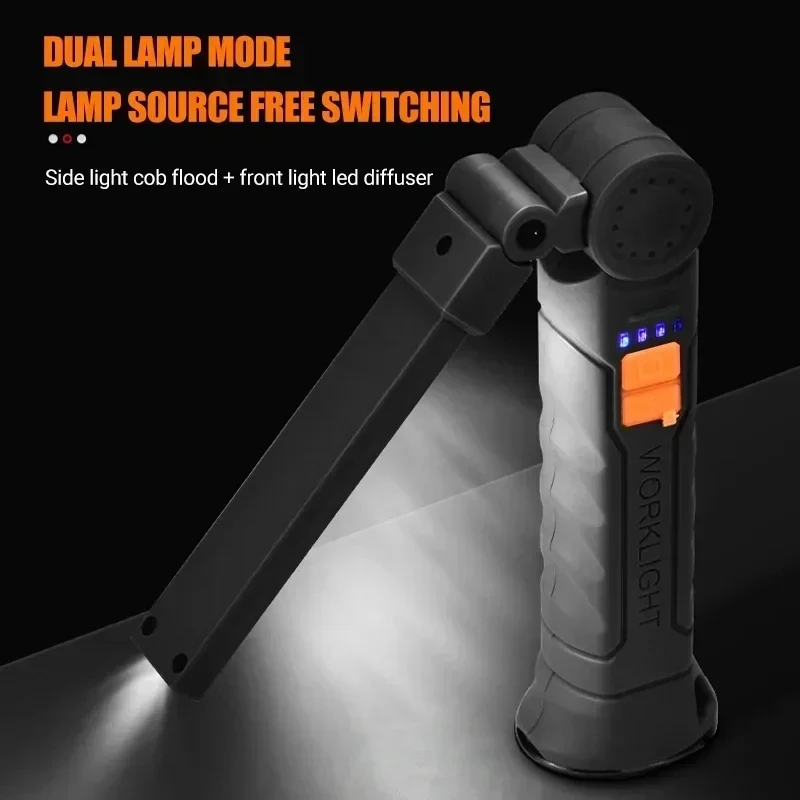 휴대용 COB LED 손전등 USB 충전식 작업등 내장 - Renewable Energy Battery 리뷰 및 가격