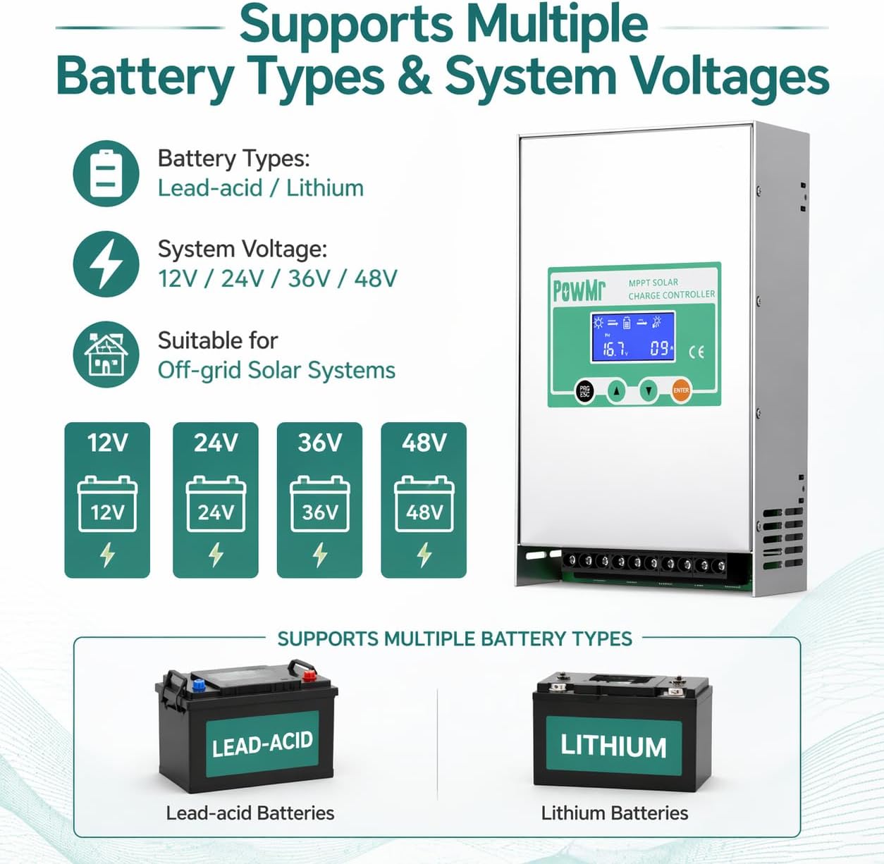 PowMr PowMr 60A 80A 100A 태양광 충 - Pwm Charge Controller 리뷰 및 가격