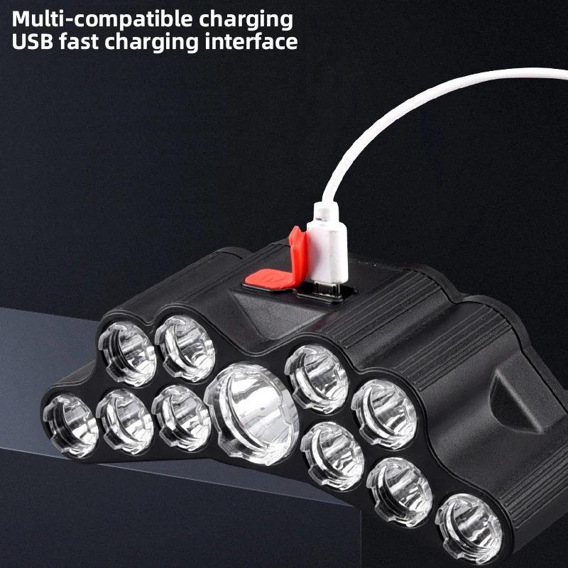 11 LED 전조등 강한 빛 헤드 램프 Type-C 충 - Renewable Energy Battery 리뷰 및 가격
