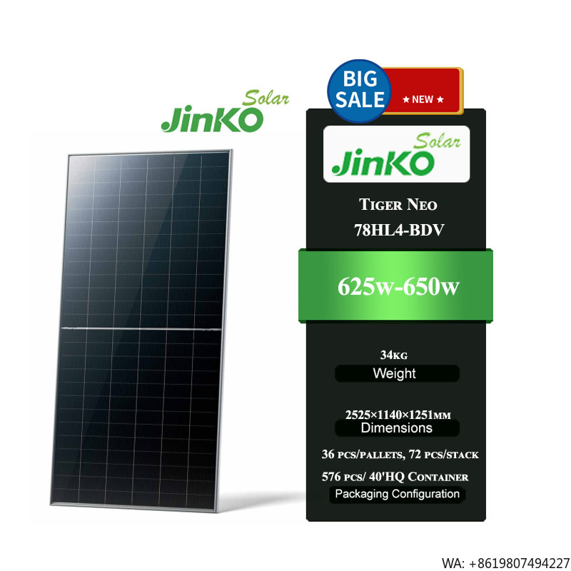 징코 타이거 네오 78HL4-BDV 625-650W N - Jinko Solar Panel Tiger Neo 리뷰 및 가격